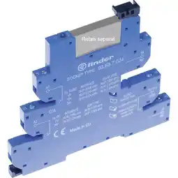 Conrad Finder 93.63.0.125 relaissocket met houderbeugel, met led, met emc-ontstoringsschakeling geschikt voor serie: finder serie 34 aanbieding