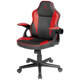 Conrad Deltaco gaming dc120r gaming stoel zwart, rood aanbieding