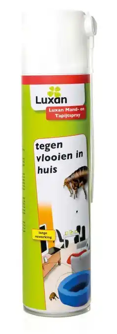 Welkoop Luxan mand- en tapijtspray  - tegen vlooien - 400 ml aanbieding