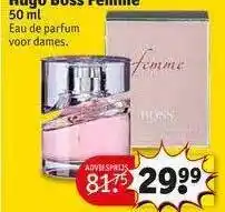 Kruidvat Hugo Boss Femme 50 Ml Eau De Parfum Voor Dames aanbieding