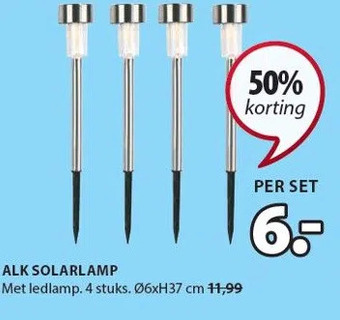 Jysk Alk solarlamp aanbieding