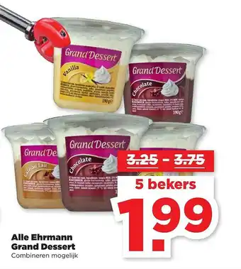 PLUS Alle Ehrmann Grand Dessert aanbieding