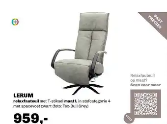 Trendhopper Lerum Relaxfauteuil Met T-Stiksel aanbieding