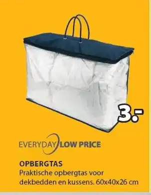 Jysk Opbergtas aanbieding