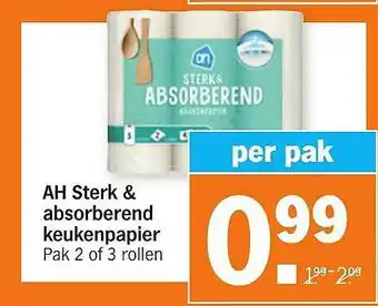 Albert Heijn AH Sterk & Absorberend Keukenpapier aanbieding