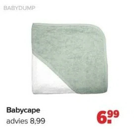 Baby-Dump Babycape aanbieding