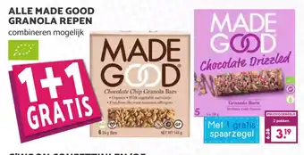 MCD Supermarkt ALLE MADE GOOD GRANOLA REPEN combineren mogelijk aanbieding