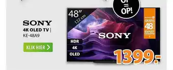 Expert Sony 4K OLED TV | KE-48A9 aanbieding