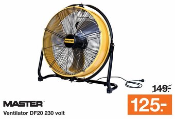 BOUWMAAT MASTER Ventilator DF20 230 volt aanbieding