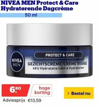 Bol.com Nivea men protect & care hydraterende dagcrème aanbieding