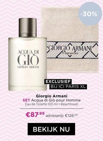 ICI Paris XL Giorgio Armani aanbieding