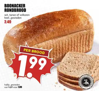 De Boerenschuur BOONACKER RONDBROOD aanbieding