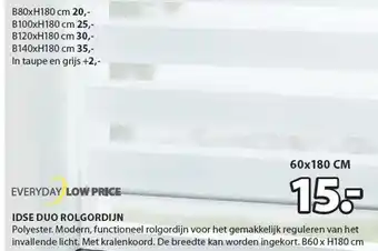 Jysk IDSE DUO ROLGORDIJN aanbieding