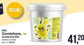 Bidfood BIKL Cornichons, Mosterd & Dille 10kilo aanbieding