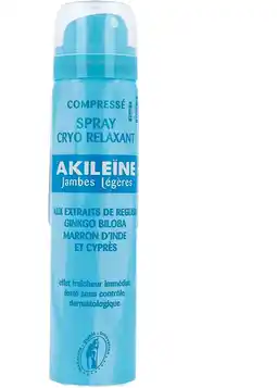 De Online Drogist Akileine cryo relaxing spray - voor vermoeide benen 75ml aanbieding