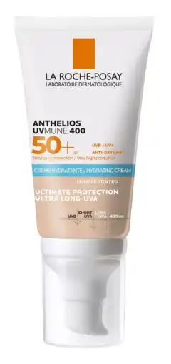 De Online Drogist La roche-posay anthelios uvmune 400 hydraterende zonnebrandcrème spf50+ getint 50ml aanbieding