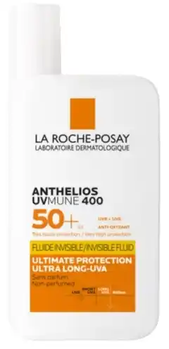 De Online Drogist La roche-posay anthelios uvmune 400 onzichtbare zonnebrand fluide spf50+ 50ml aanbieding