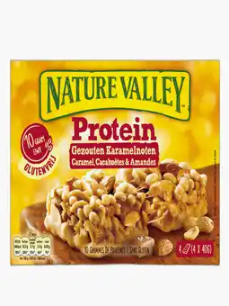 Flink Nature valley protein salted caramel & pinda 4st. aanbieding