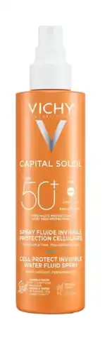 De Online Drogist Vichy capital soleil cell protect fluïde spray spf50+ - zonnebrand voor lichaam en gezicht 200ml aanbieding