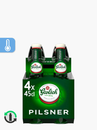 Flink Grolsch beugelfles 4-pack 45cl aanbieding