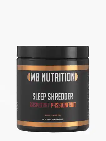 Flink Mb nutrition sleep shredder raspberry passion fruit 240g aanbieding