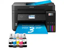 MediaMarkt Epson ecotank et-4850 - printen kopiëren en scannen inkt navulbaar inktreservoir aanbieding