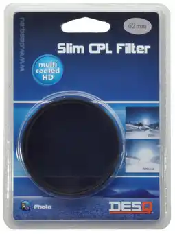 MediaMarkt Desq 62 mm filter hmc slim cpl aanbieding