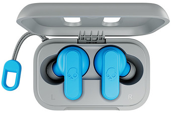 MediaMarkt Skullcandy dime tw grijs/blauw aanbieding