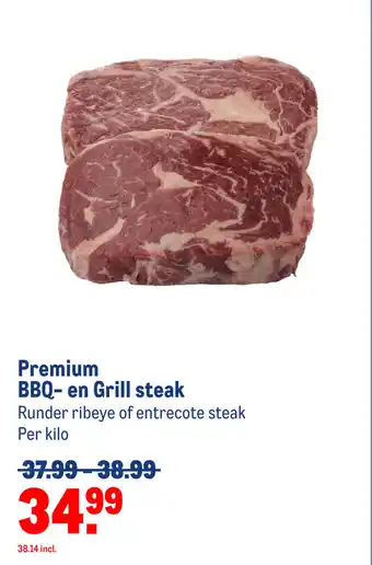 Makro Premium BBQ- en Grill steak aanbieding