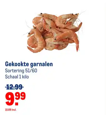 Makro Gekookte garnalen aanbieding