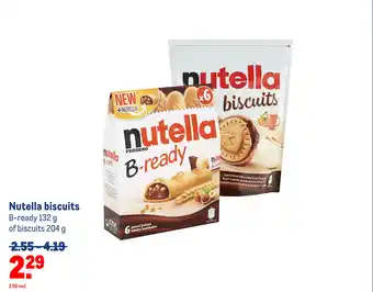 Makro Nutella biscuits aanbieding