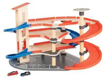 Lidl Playtive houten racers parkeergarage aanbieding