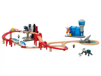Lidl Playtive houten treinbaan ruimtestationset smart aanbieding