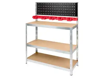 Lidl Parkside® metalen opbergrek met gereedschapswand aanbieding