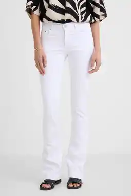 Wehkamp Ltb flared jeans fallon wit aanbieding