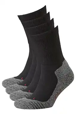 Wehkamp Xtreme wandelsokken - set van 4 zwart aanbieding