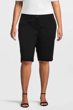 Wehkamp Zhenzi slim fit korte broek step 84 zwart aanbieding
