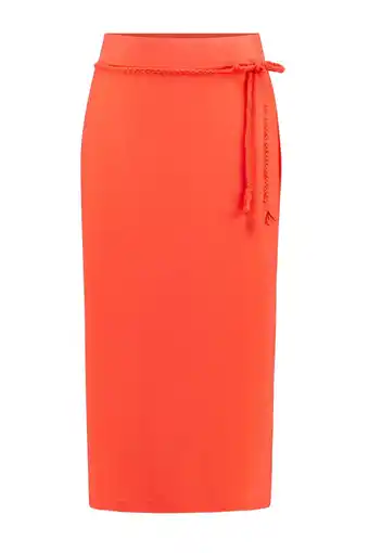 Wehkamp Expresso jersey rok met ceintuur oranje aanbieding