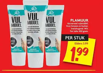 Dekamarkt Plamuur Universeel Vulmiddel aanbieding