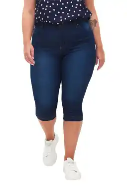 Wehkamp Zizzi high waist skinny capri jeans amy donkerblauw denim aanbieding