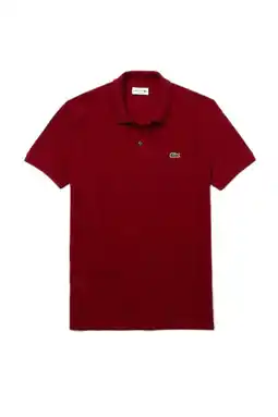 Wehkamp Lacoste regular fit polo original bordeaux aanbieding