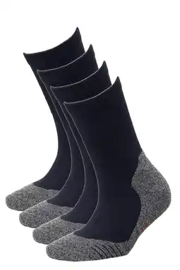 Wehkamp Xtreme wandelsokken - set van 4 donkerblauw aanbieding