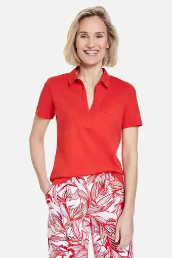 Wehkamp Gerry weber polo rood aanbieding