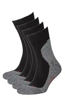 Wehkamp Xtreme sportsokken - set van 4 zwart aanbieding