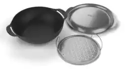 Welkoop Weber wok - bbq accesoires - zwart - gietijzer - 6,441 kg aanbieding