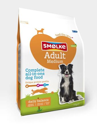 Welkoop Smølke adult medium - hondenvoeding - kip - lam - 3 kg aanbieding