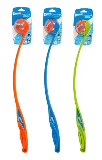Welkoop Chuckit tennisbalwerper - hondenspeeltje - asorti medium aanbieding