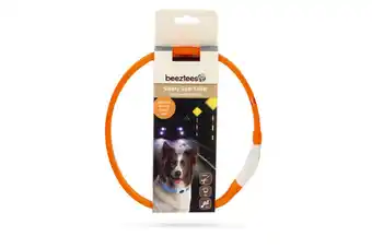 Welkoop Beeztees safety gear glowy - halsbanden - oranje aanbieding
