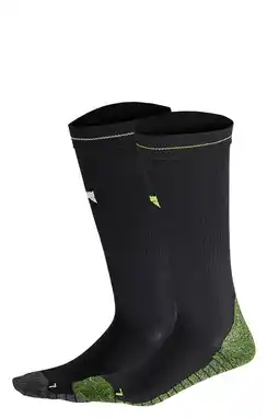 Wehkamp Xtreme compressie hardloopsokken - set van 2 zwart/limegroen aanbieding