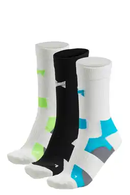 Wehkamp Xtreme fietssokken - set van 3 wit/zwart/multi aanbieding